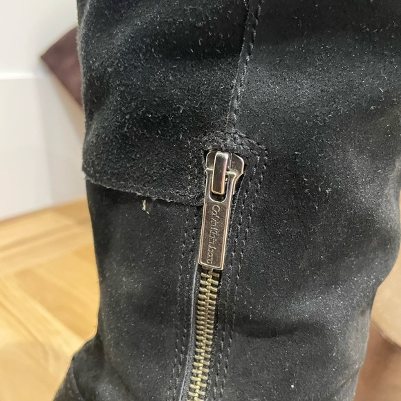 Black Calvin Klein suede boots - Picture 2 of 2